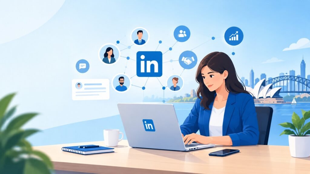 LinkedIn marketing for Australian businesses with professional networking and business growth