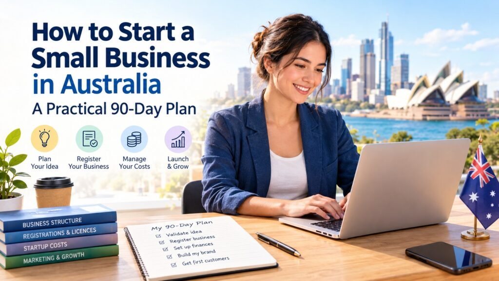 How to start a small business in Australia with a practical 90-day plan