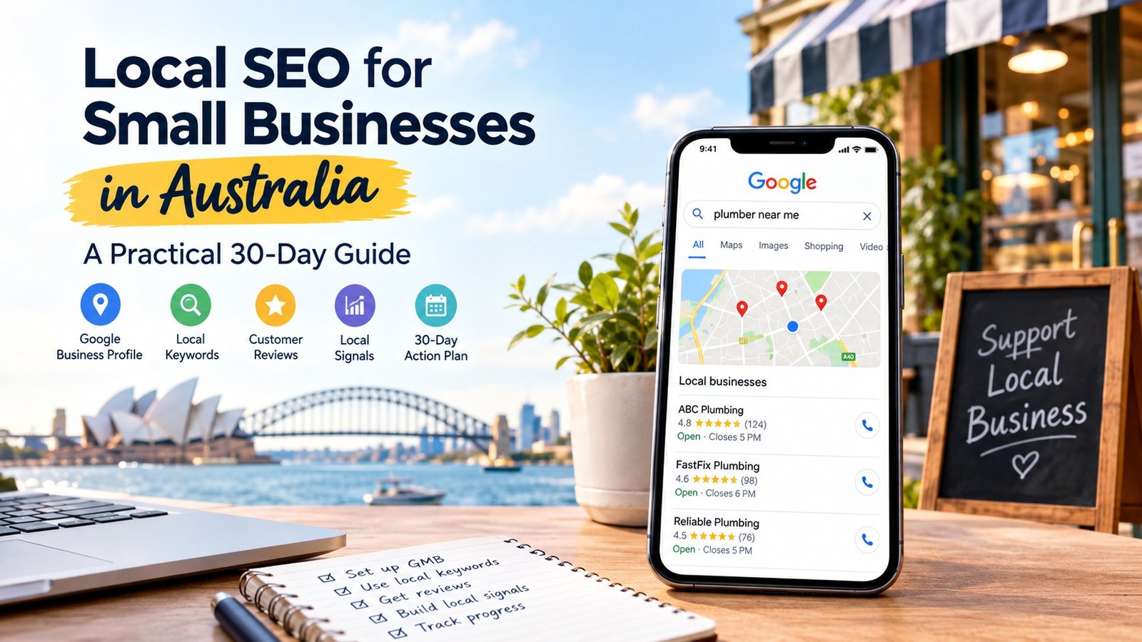 Local SEO for small businesses in Australia 30-day guide